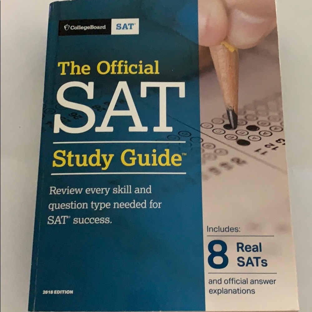A never used SAT 2018 edition study guide.